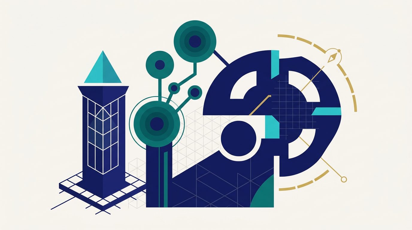 Abstract illustration representing the Insightful AI leadership team
